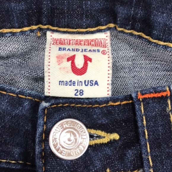 True Religion Joey Twist Flare Leg Dark Jeans - Picture 8 of 11